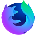 The 2017 Firefox Nightly logo, which changes the colors of the fox in the base browser's logo from red-orange to purple-blue