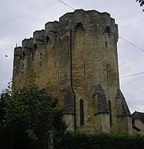 Castle-church of Rudelle, France