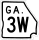 State Route 3W marker