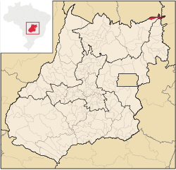 Localização de Campos Belos em Goiás