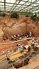 Escavação no sítio de Gran Dolin, em Atapuerca