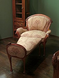 Chaise Lonngue by Hector Guimard (c. 1903) (Musée des Arts Décoratifs, Paris)