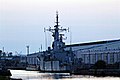 HMS Plymouth laid up at Vittoria Wharf.