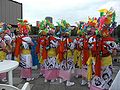 Des haneto : participants costumés au Nebuta matsuri.