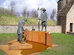 Monument on the defensive rampart of Hulst