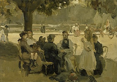 Isaac Israëls, Dans le bois de Boulogne (vers 1906, Rijksmuseum Amsterdam).