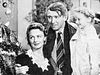 Donna Reed, James Stewart, and Karolyn Grimes in "It's a Wonderful Life"