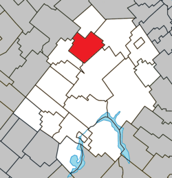 Location within Les Appalaches RCM