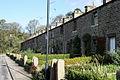 Another flank of terraced houses, on the aptly named Long Row, stands next to the Methodist chapel