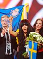 Loreen, winner of the 2012 and 2023 contests for Sweden.