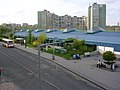 Exterior of Luka metro station