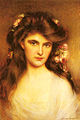 A Young Beauty With Flowers In Her Hair