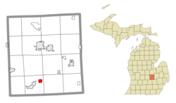 Location within Shiawassee County