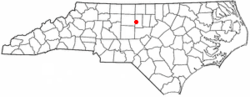 Location of Alamance, North Carolina