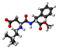 Ball-and-stick model of the neotame molecule{{{画像alt1}}}