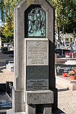 Tombeau de la famille Blanc-Grimberger, avec relief de Jean-Théodore Mergen