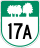 Route 17A marker