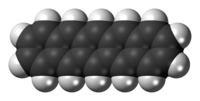 Modello molecolare del pentacene