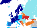 Ratings europäischer Staaten nach Standard & Poor's