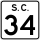 South Carolina Highway 34 Business marker