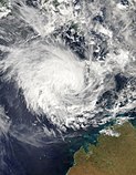 Satellite image of cyclone Seroja on 5 April