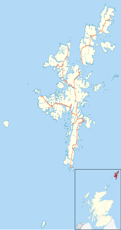 Twatt is located in Shetland