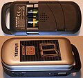 Varta solar charger model 57082 with two 2100 mAh Ni–MH rechargeable batteries