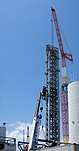 Photograph of a tall steel tower