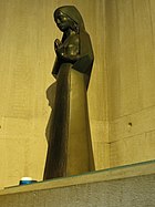 'Mary, the woman of Faith', bronze, by Terry Jones, Clifton Cathedral