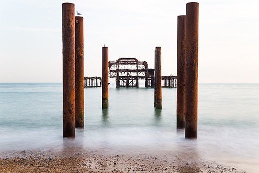 The derelict West Pier of Brighton, United Kingdom Photo by Matthew Hoser
