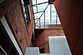 Closer view from level 05 of the top of the atrium with skylight.