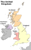 Satellite image of the UK