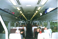 The interior of a Virgin owned 'BREL Express' in 2000. The unit that run an experimental between shuttle service Birmingham New Street and Reading, via Coventry, Leamington Spa, Banbury and Oxford between 2000 and 2001. It was nicknamed "Tatty-Curtains" due to the poor state of interior fittings.