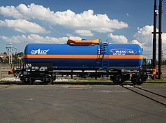 Von Tatravagónka entwickelter Kesselwagen Safe tank car für Wascosa