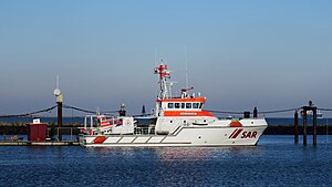 Seenotkreuzer ANNELIESE KRAMER im Fährhafen