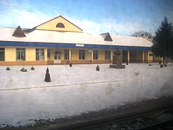 Ostroh Railway station in Оженин, Rivne Oblast