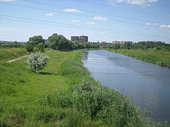 Vue de l'ancien bras de la rivière Torets.