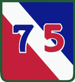 Request: Please redraw as SVG. Taken by: snubcube New file: 75e Division d'Infanterie (USA).svg