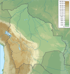 Location of Inkachaka Dam in Bolivia.