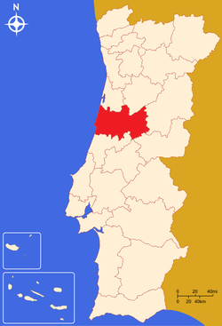 Localização da Região de Coimbra