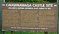 Interpretive sign for Caughnawaga site