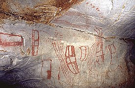 Tracés de la grotte d'El Castillo, Espagne