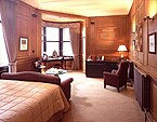 Un des anciens bureaux de l'éditeur, désormais une chambre de luxe à l'hôtel Scotsman.