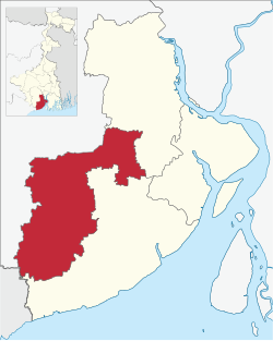 Location of Egra subdivision