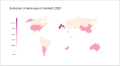 Image 25The world wine export 2020 shows the annual wine export production of various countries. (from Winemaking)