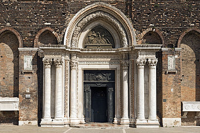 Portal of the basilica Santi Giovanni e Paolo