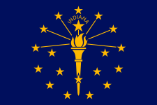 Drapeau de l'Indiana.