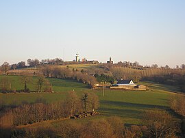 The village of Saint-Martin, the highest point of Manche