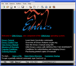 GNU Emacs 23.1.1，首个在X Window系統上支持抗锯齿的版本。