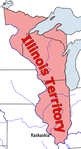 Outline of the Illinois territory.